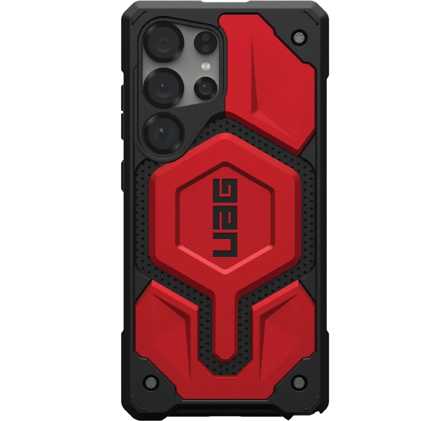 Чехол UAG MagSafe Monarch Pro для Samsung Galaxy S25 Ultra Crimson фото 1