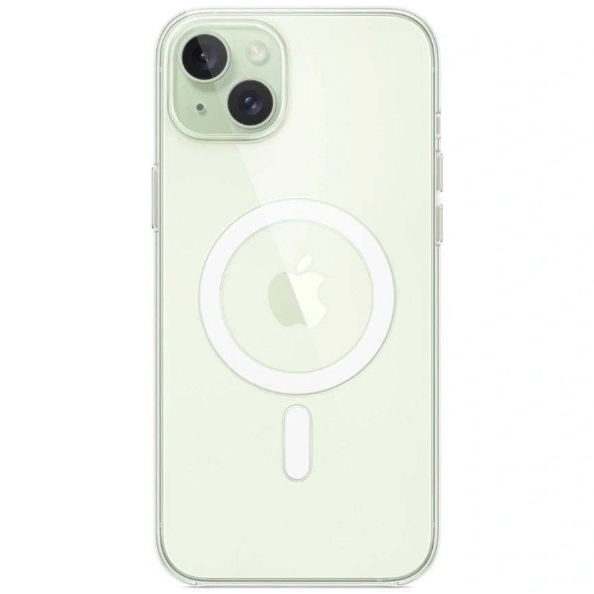 Силиконовый чехол Apple MagSafe для iPhone 15 Plus Clear фото 4