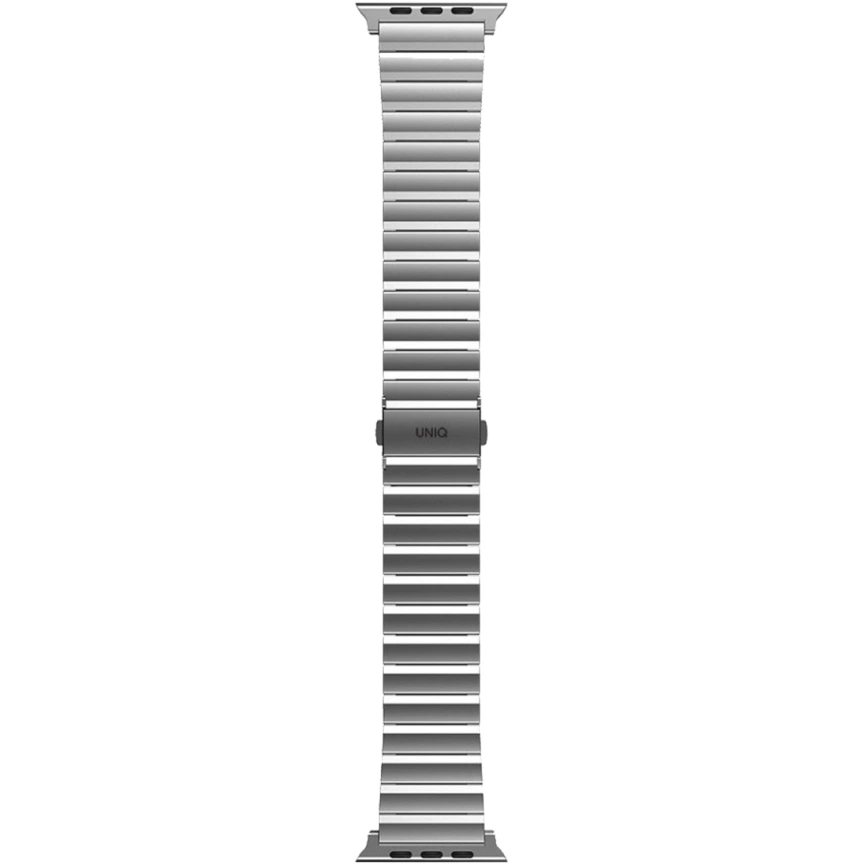 Ремешок Uniq Strova Strap Link Steel для Apple Watch 44/45/49 Silver фото 2