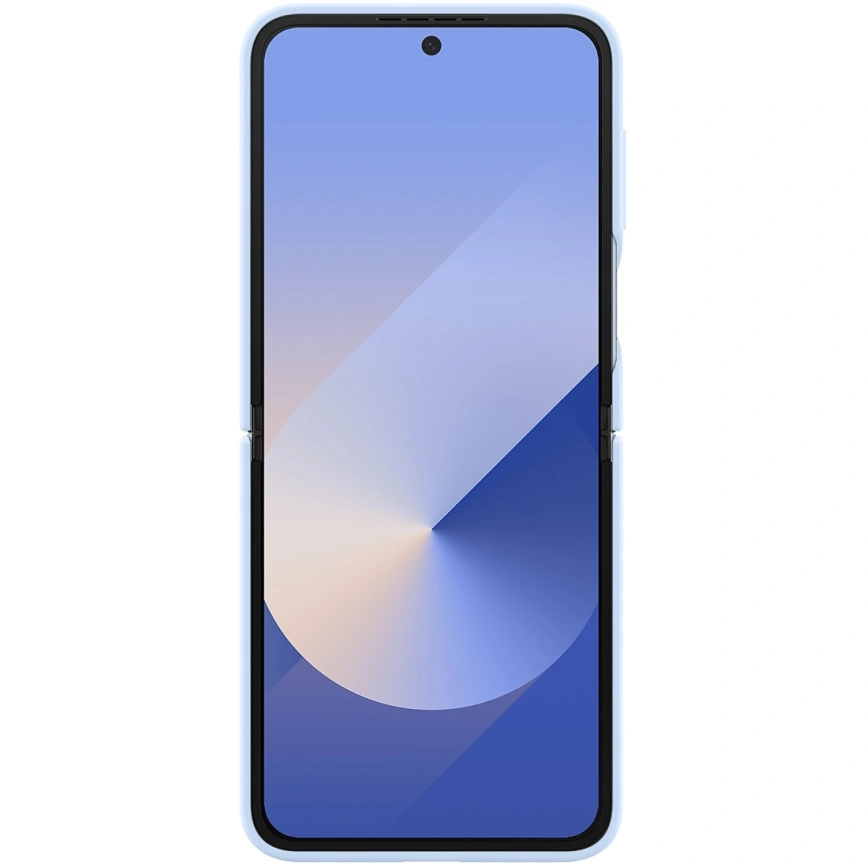 Чехол Samsung Silicone Case with Ring для Galaxy Z Flip6 Light Blue фото 5