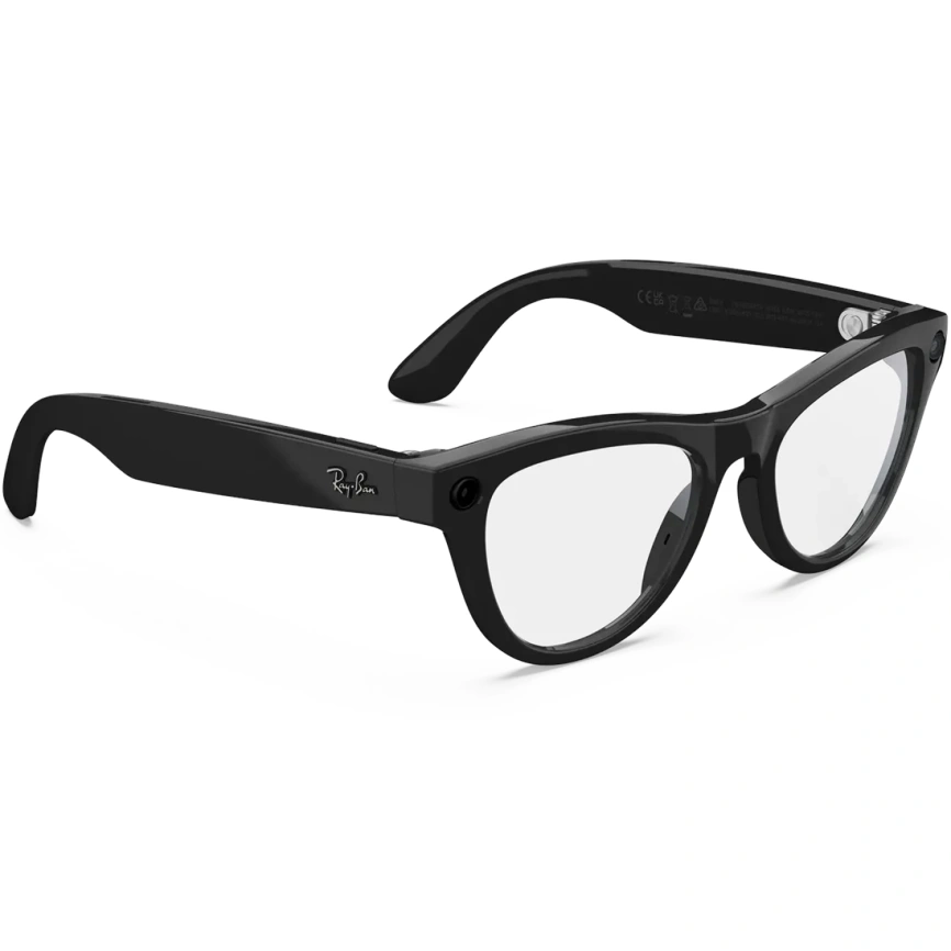 Умные очки Ray-Ban Skyler (Gen 2) Shiny Black Standard Clear фото 3
