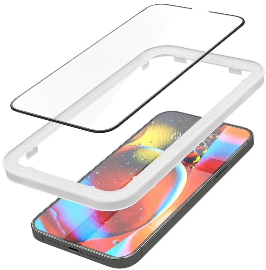 Защитное стекло Spigen iPhone 13 Pro Max ALM Glass FC 2-Pack (AGL03377) фото 3