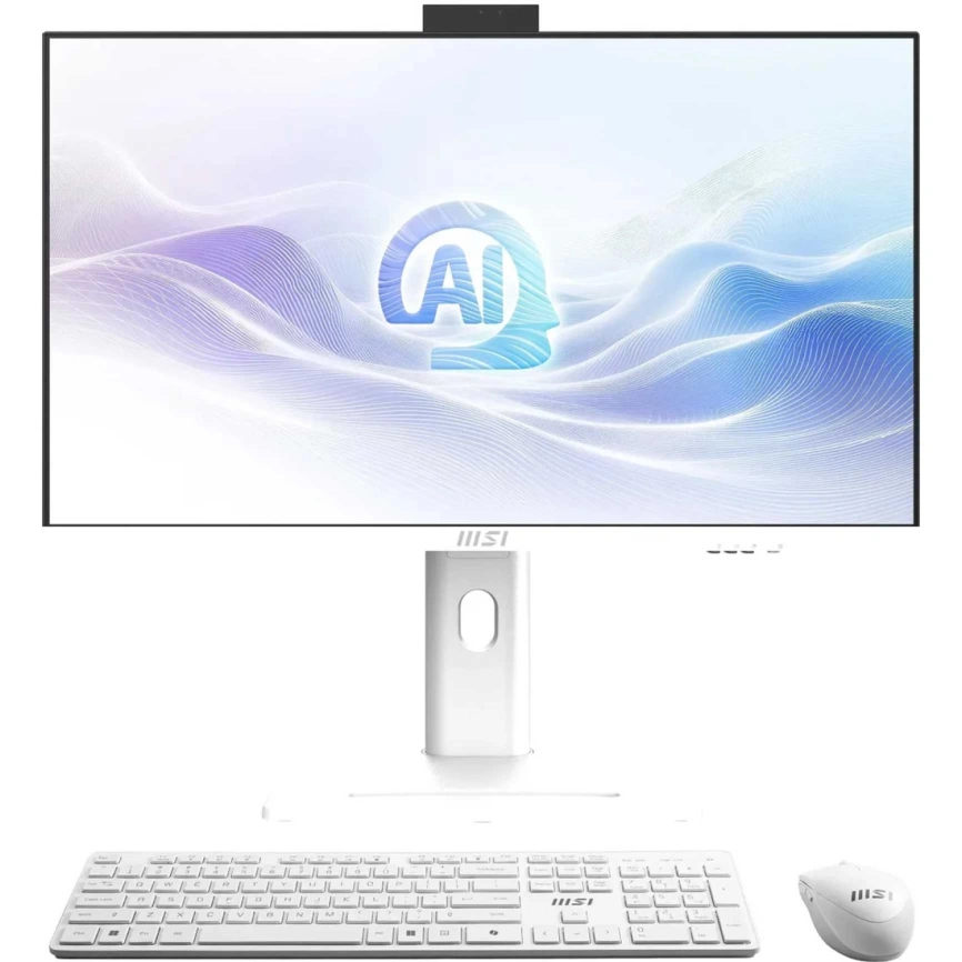 Моноблок MSI Modern AM273QP AI 1UM-094XRU 27 IPS/ i7-155H Ultra/32GB/1TB SSD (9S6-AF0112-293) White фото 1