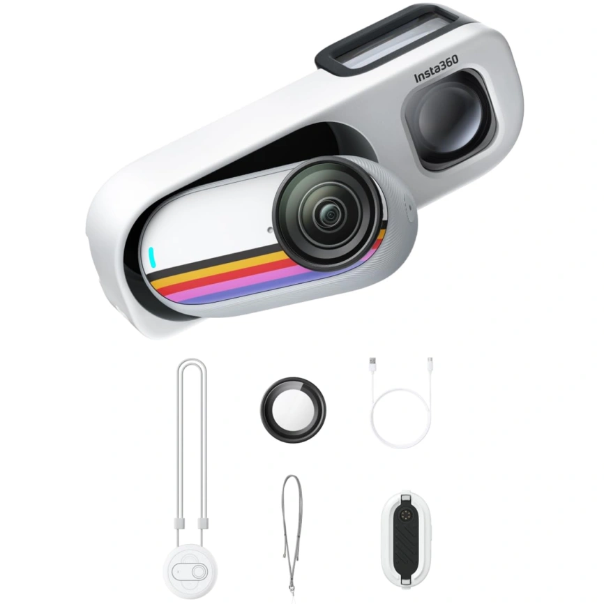 Экшн-камера Insta360 GO 3S Retro Bundle Special Edition 64Gb Canvas White фото 6