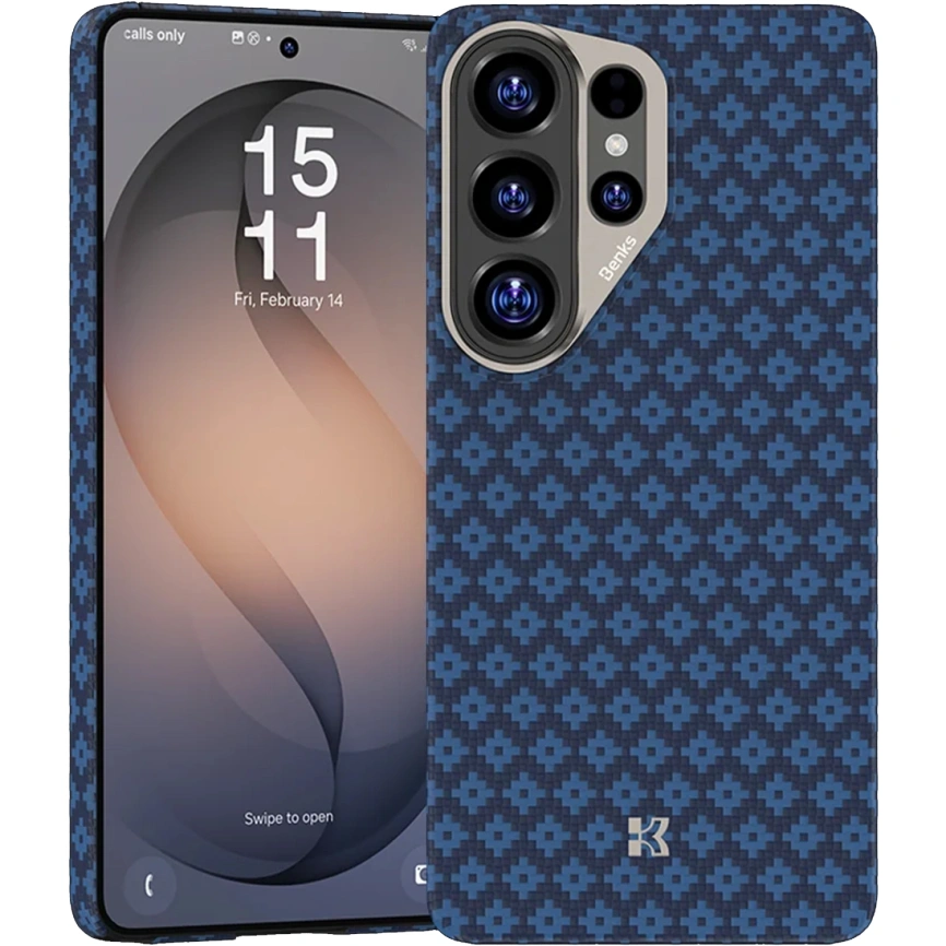 Чехол Benks ArmorGrid ArmorAir Kevlar для Samsung Galaxy S26 Ultra Blue фото 1