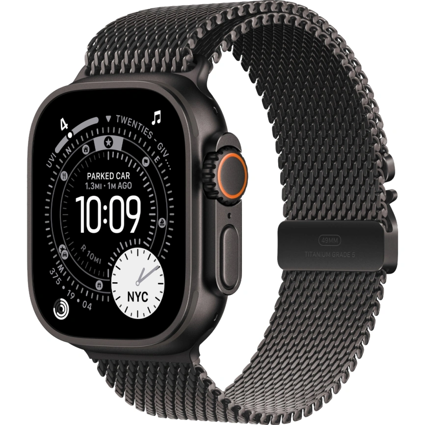 Смарт-часы Apple Watch Ultra 3 (2025) 49mm Black Titanium Case with Black Titanium Milanese Loop S фото 1