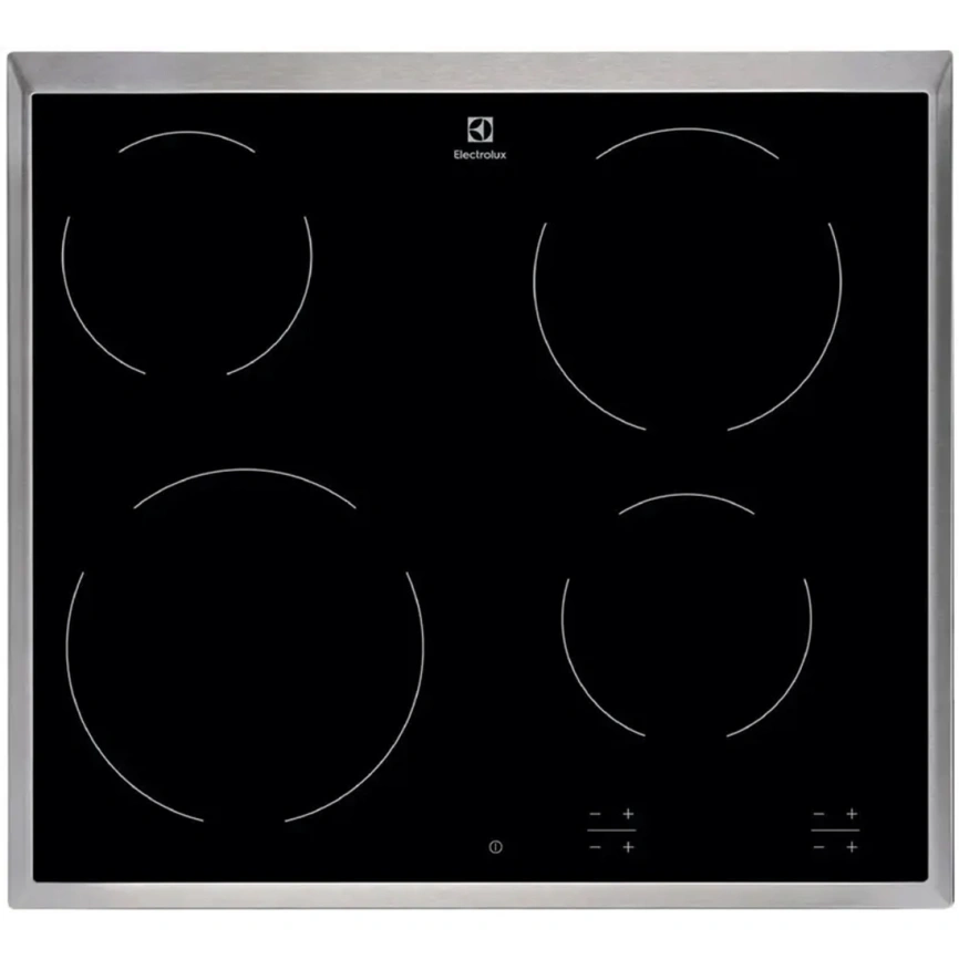 Электрическая варочная панель Electrolux EHF6240XXK Black/Stainless Steel фото 1