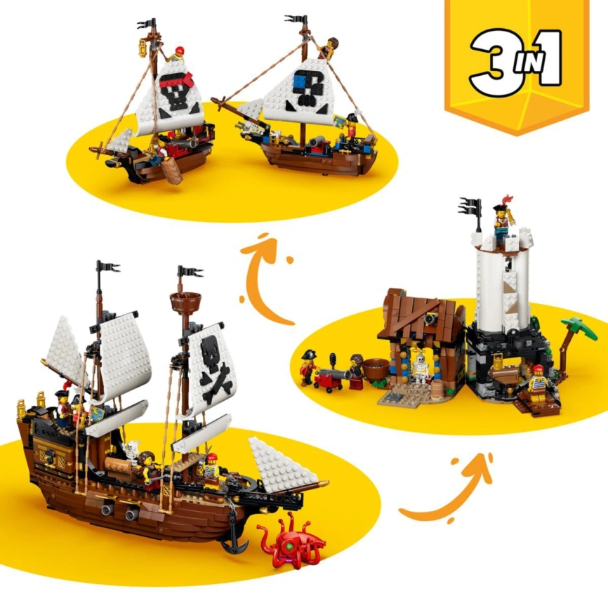 Конструктор LEGO Creator Iconic Pirate Ship 31387 фото 1