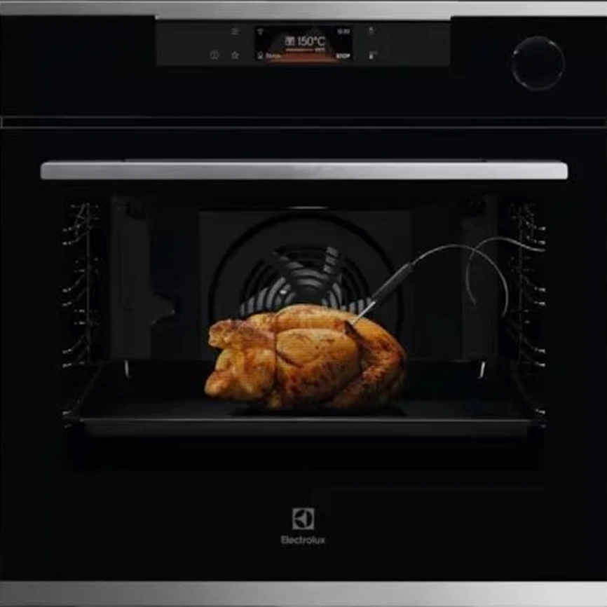 Электрический духовой шкаф Electrolux KOCBP39WX Black/Stainless Steel фото 1