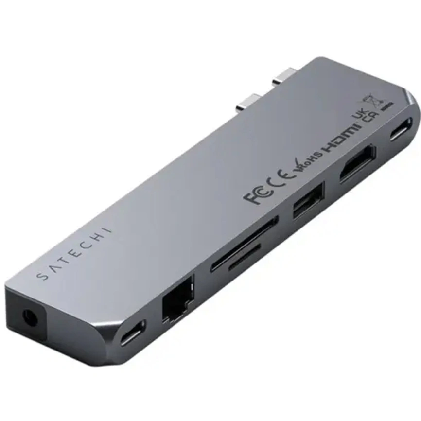 Хаб Satechi USB-C 8 в 1 (ST-UCPHMXM) Space Gray фото 2