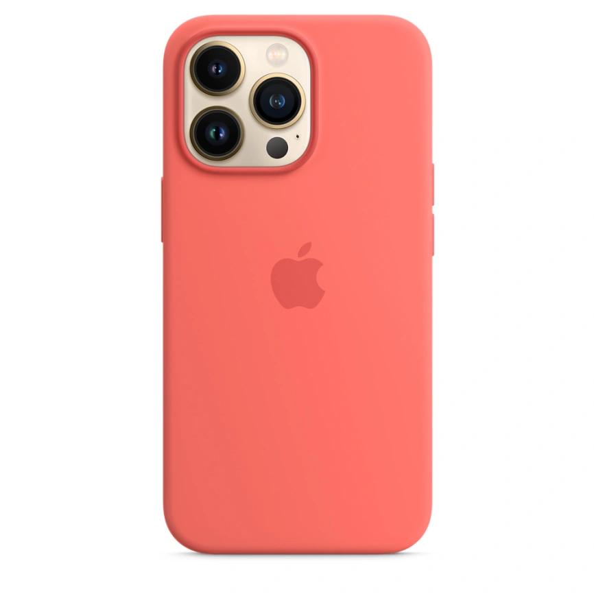 Силиконовый чехол Apple MagSafe для iPhone 13 Pro Розовый помело фото 4