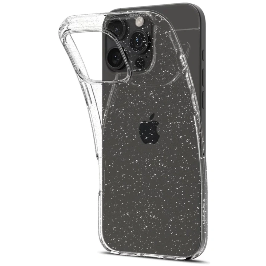 Чехол Spigen Liquid Crystal Glitter для iPhone 16 Pro (ACS08113) Crystal Quartz фото 9