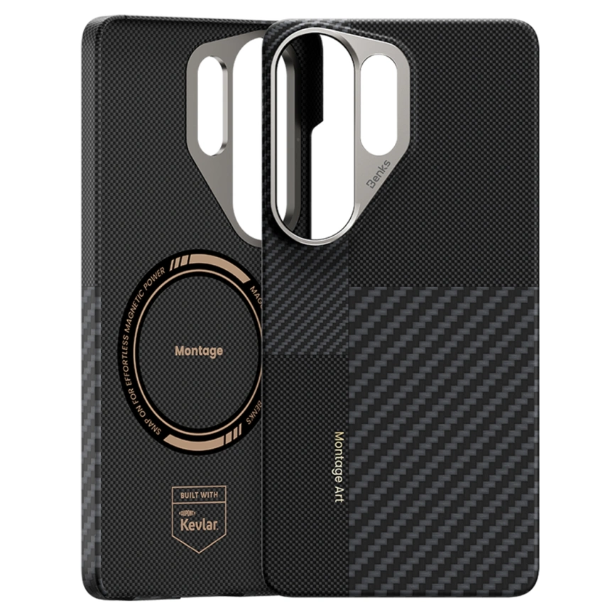 Чехол Benks Montage ArmorAir Kevlar (600D+1500D) для Samsung Galaxy S26 Ultra Black фото 2