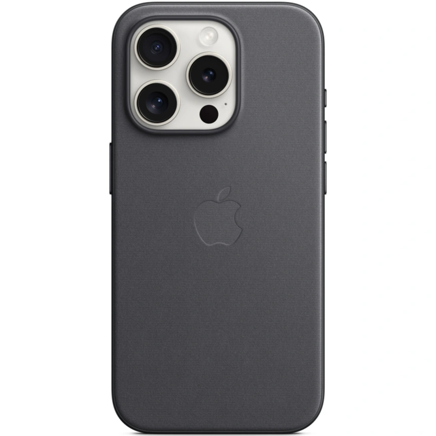 Чехол Apple FineWoven with MagSafe для iPhone 15 Pro Black фото 4
