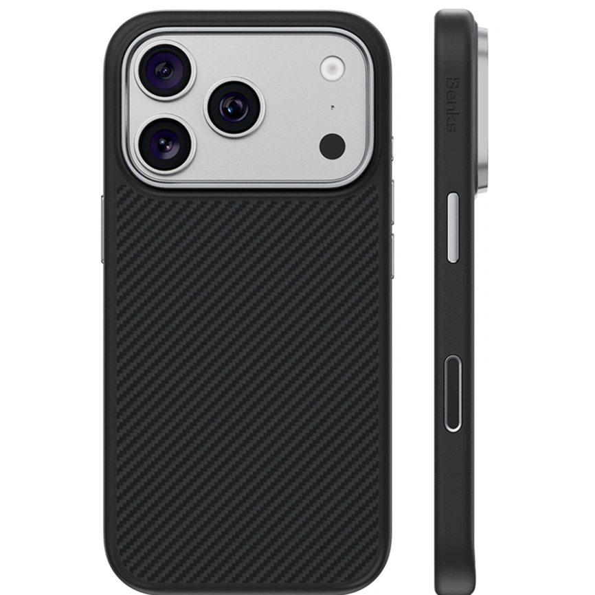 Чехол Benks ArmorPro 600D Case Kevlar для iPhone 18 Pro Max Black (C.K.FL.AP.BK.BA73) фото 1