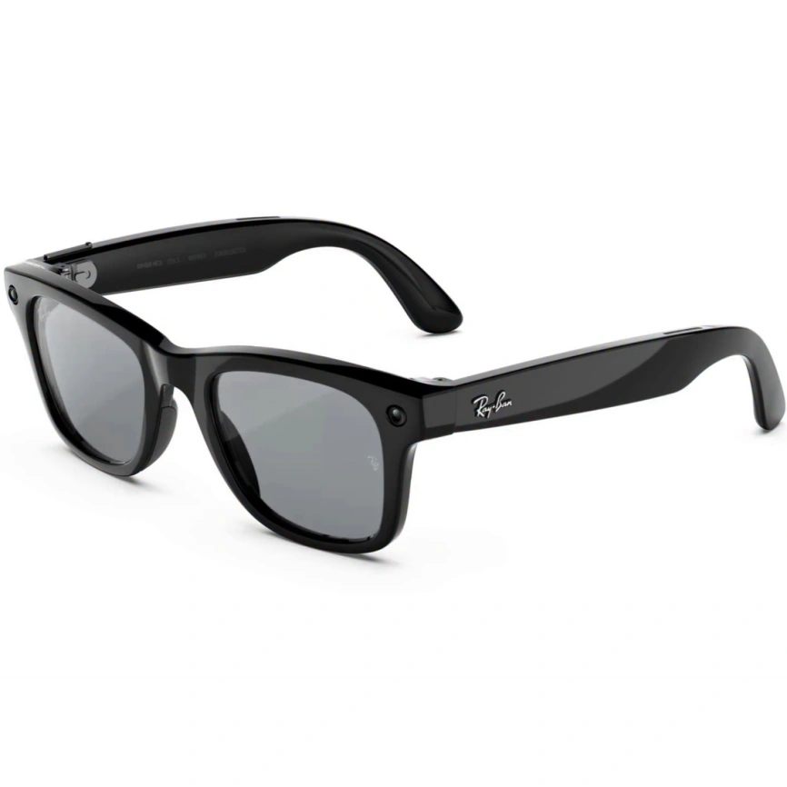 Умные очки Ray-Ban Wayfarer (Gen 3) Shiny Black Large Transitions Grey фото 1