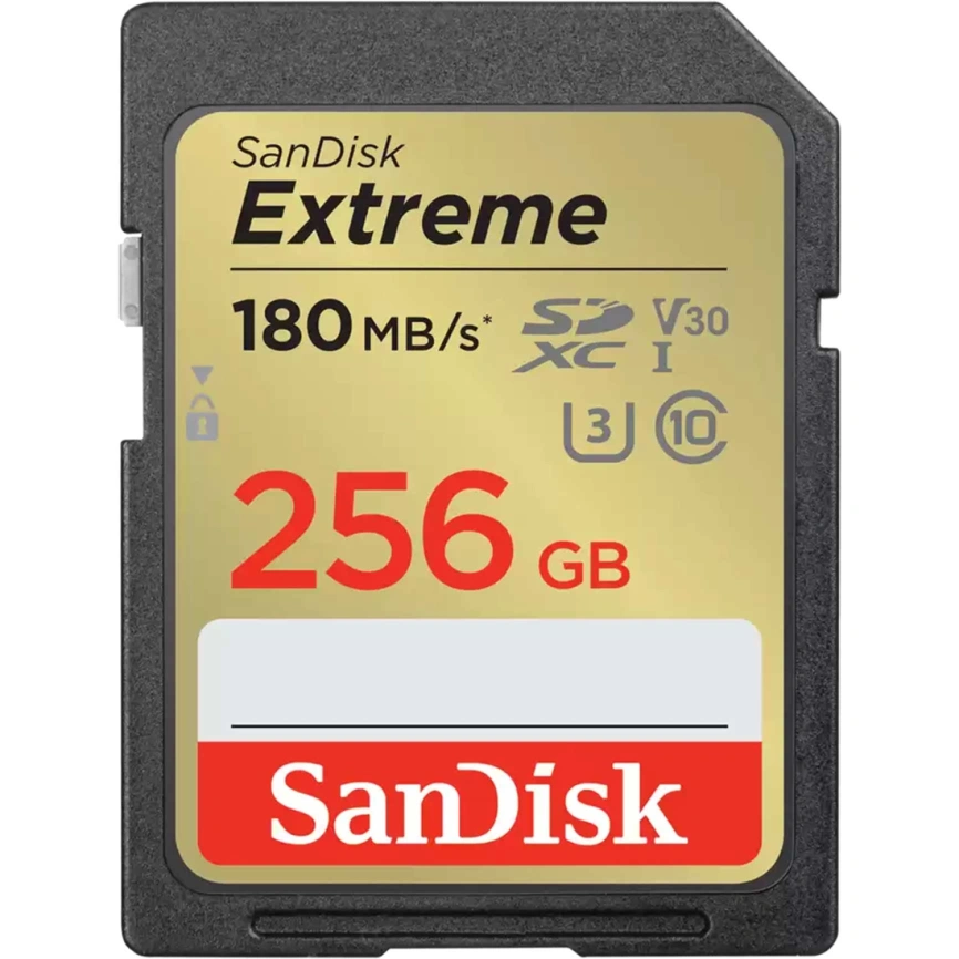 Карта памяти Sandisk Extreme 256GB SDXC Class 10/UHS-I U3 V30 SDSDXVV-256G-GNCIN фото 1