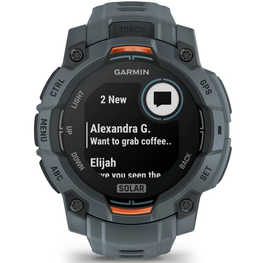Смарт-часы Garmin Instinct 3 45mm Solar Twilight with Twilight Band (010-02934-01) фото 8