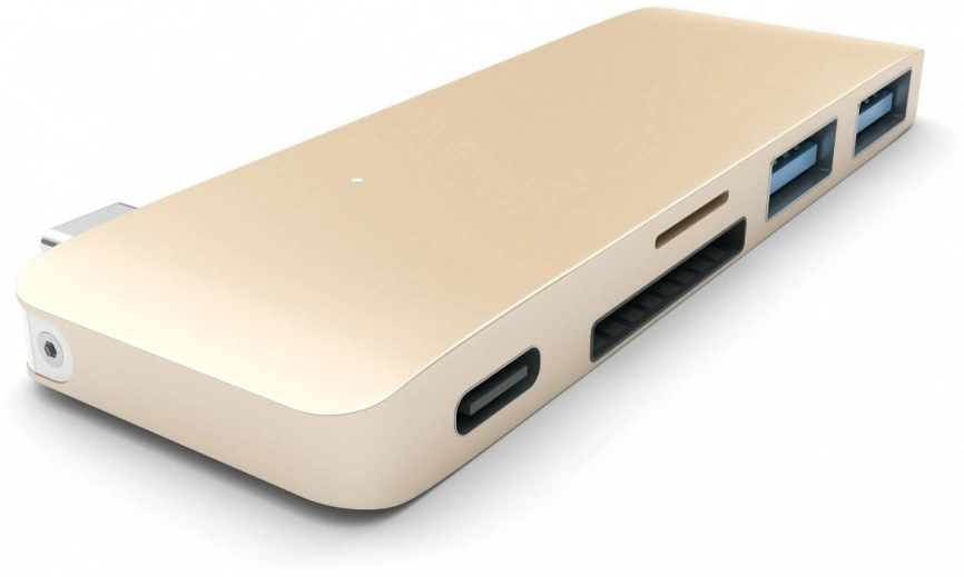 Хаб Satechi Combo Hub 3 in 1 USB Type-C ( ST-TCUPG) Gold фото 1