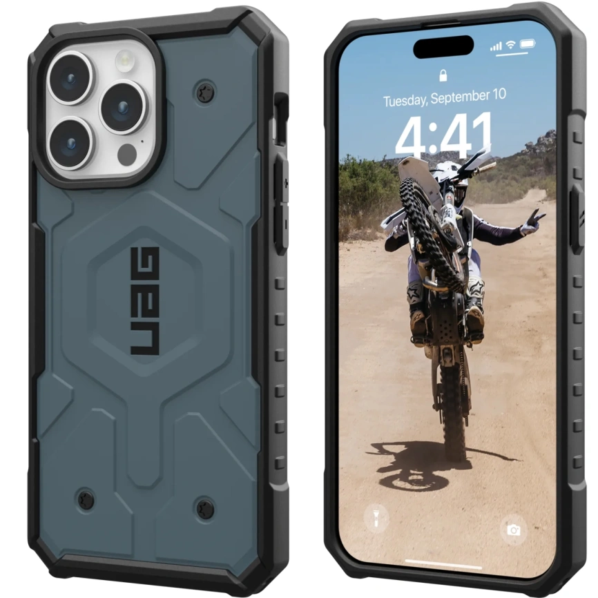 Чехол UAG с поддержкой MagSafe Pathfinder для iPhone 15 Pro Cloud Blue (114281114151) фото 4