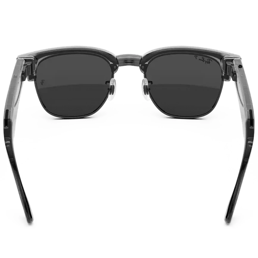 Умные очки Ray-Ban Clubmaster (audio) Transparent Iron Grey Standard Grey фото 2