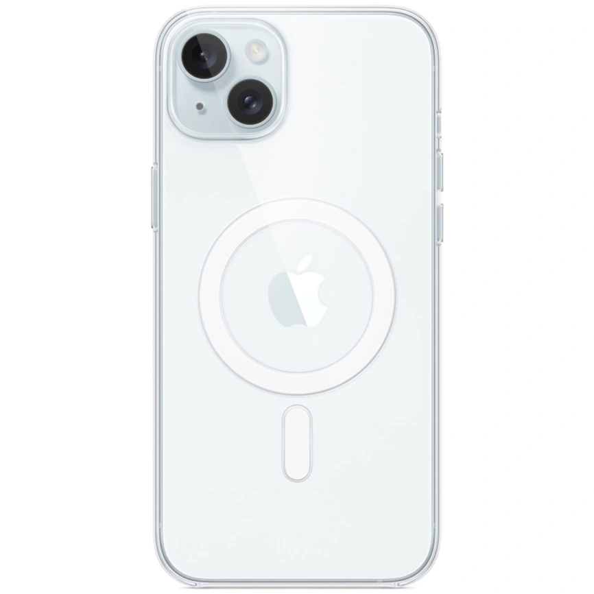 Силиконовый чехол Apple MagSafe для iPhone 15 Plus Clear фото 2