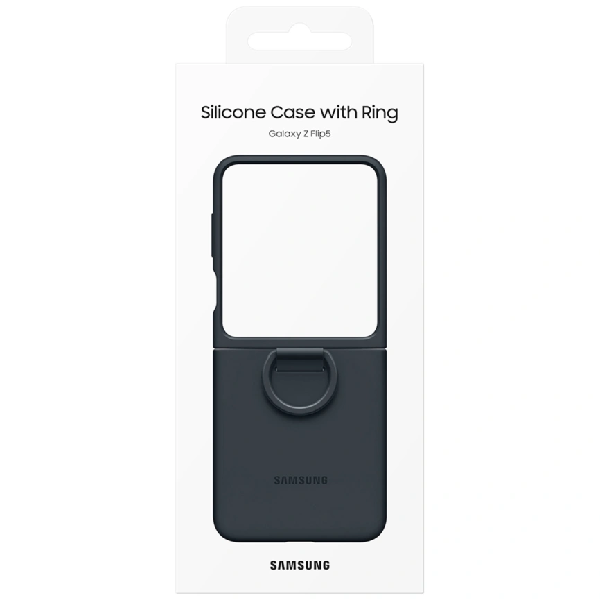 Чехол Samsung Series для Galaxy Z Flip 5 Silicone Case with Ring Indigo фото 7
