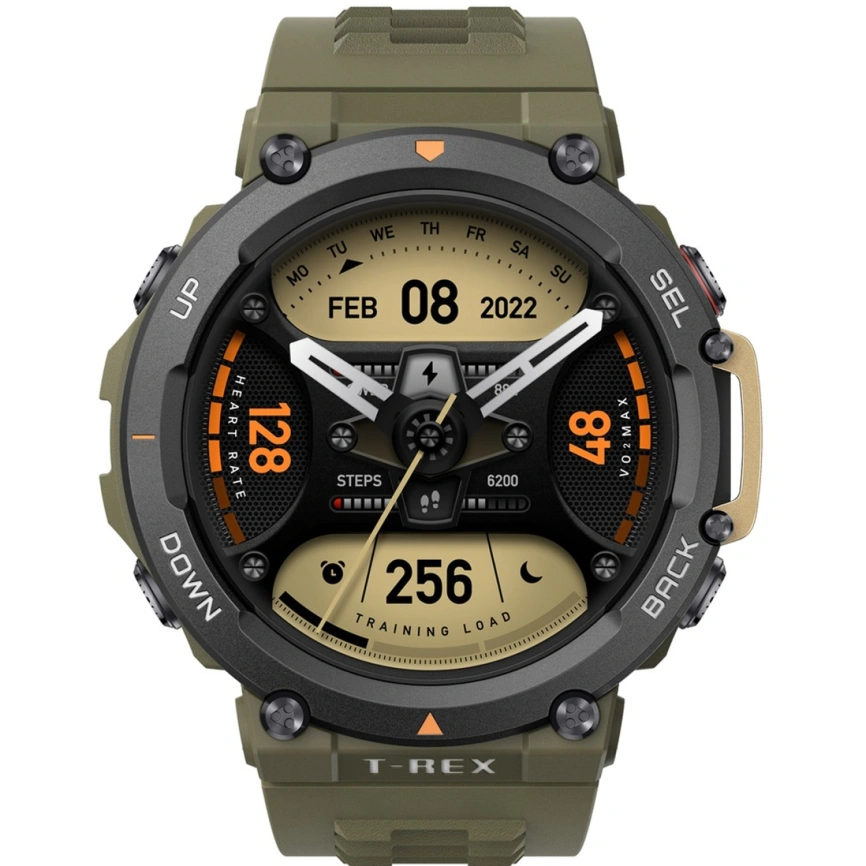 Смарт-часы Xiaomi Amazfit T-Rex 2 Wild Green фото 2