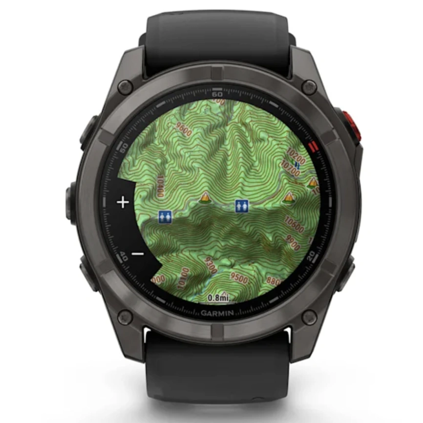 Смарт-часы Garmin Fenix 8 Pro 51mm Amoled Sapphire Lens Carbon Grey DLC Tinanium With Black/Pebble Gray (010-03199-01) фото 5