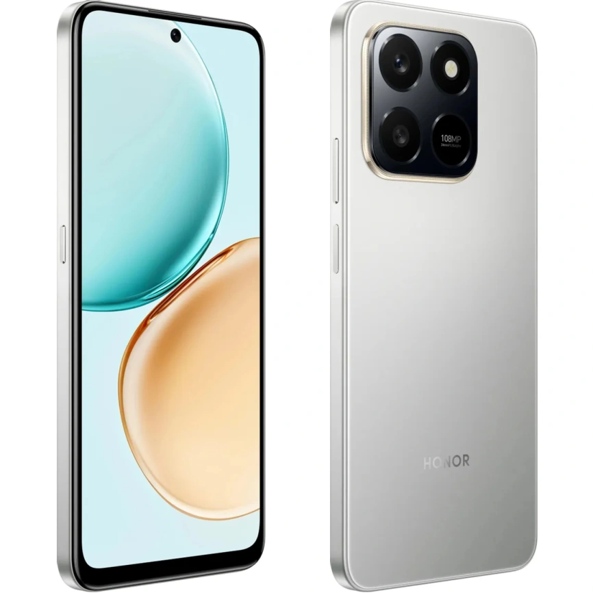 Смартфон Honor X7d 6/128Gb Meteor Silver фото 4