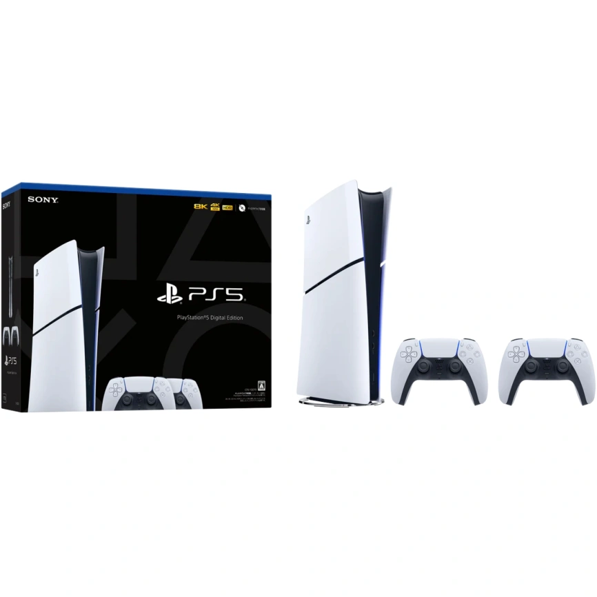Игровая приставка Sony PlayStation 5 Slim Digital edition + DualSense (Bundle) 1Tb White фото 2