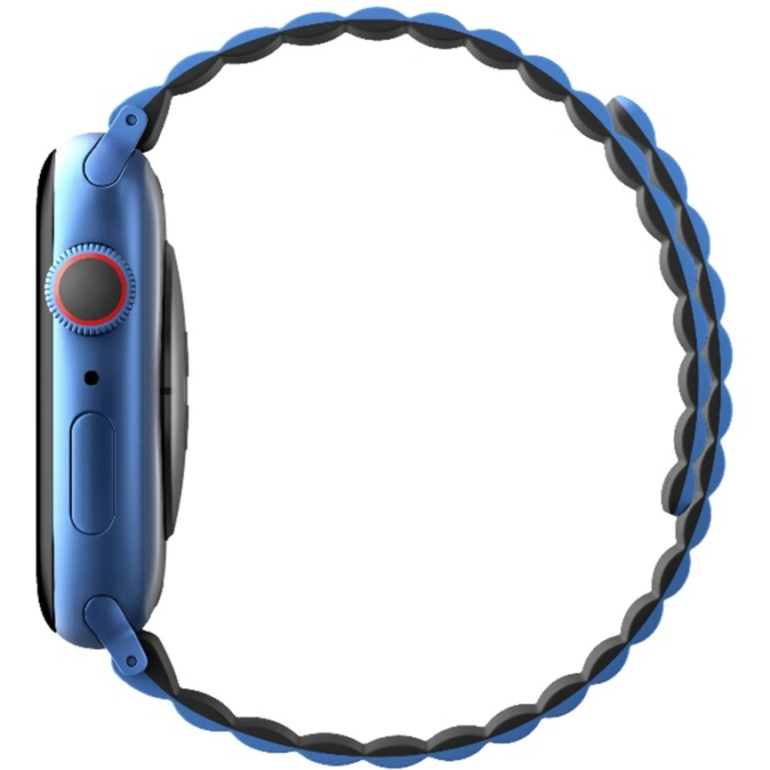 Ремешок Uniq Revix reversible Magnetic для Apple Watch 44/45/49 Blue/Black фото 7