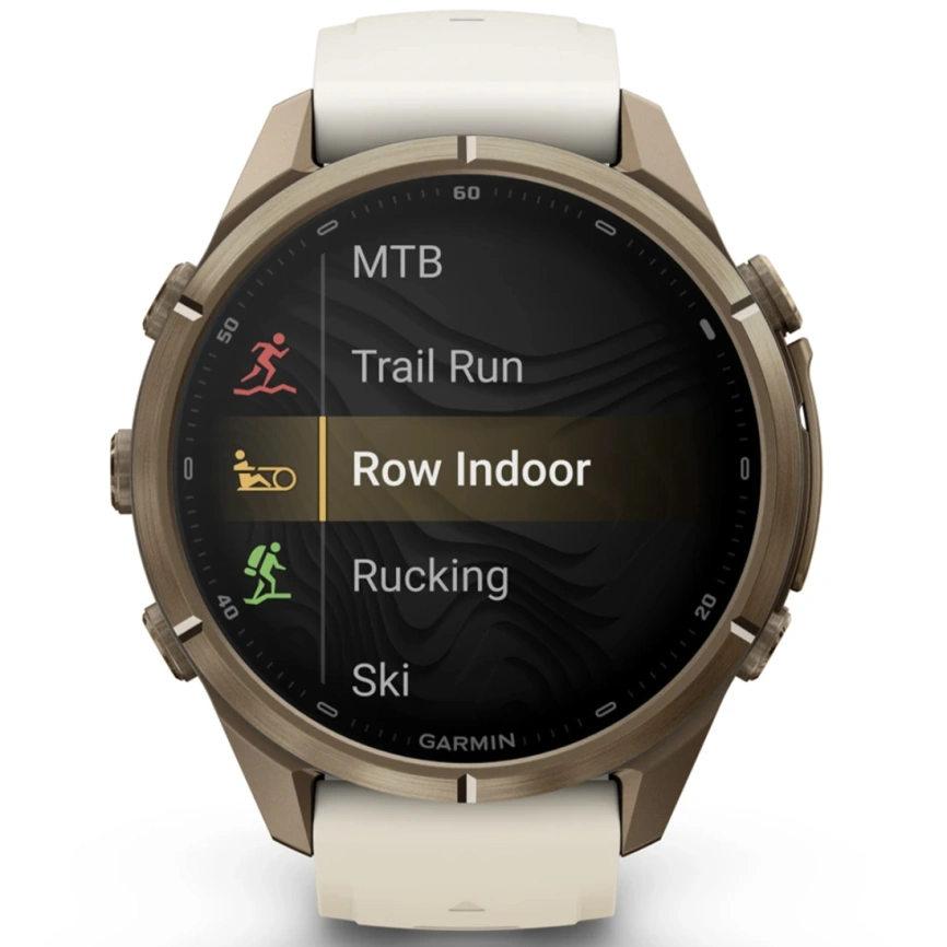 Смарт-часы Garmin Fenix 9 Pro 43mm Amoled (010-04335-21) Autumn Gold Titanium with Cream/French Gray Silicone Band (inReach) фото 8