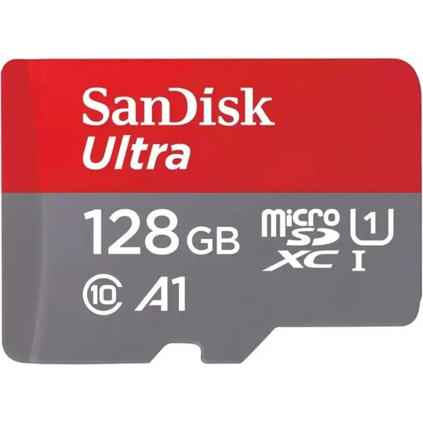 Карта памяти Sandisk Ultra 128GB MicroSDXC Class 10/UHS-1 SDSQUAB-128G-GN6MN фото 1