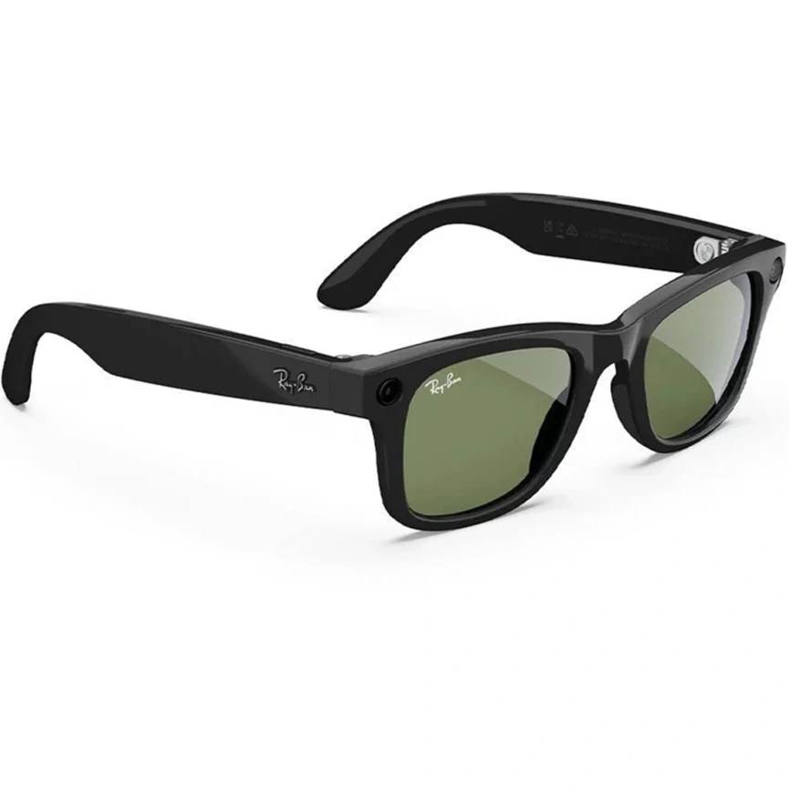 Умные очки Ray-Ban Wayfarer (Gen 2) Shiny Black/G-15 (RW4012) L Green фото 3