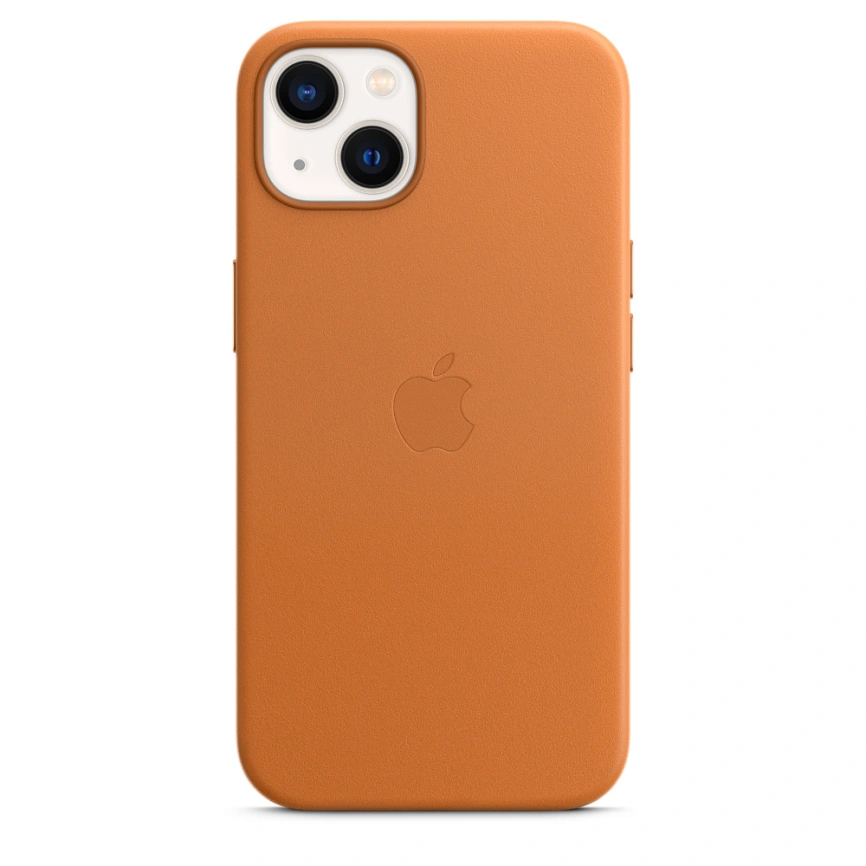 Кожаный чехол Apple MagSafe для iPhone 13 Golden Ocher фото 4