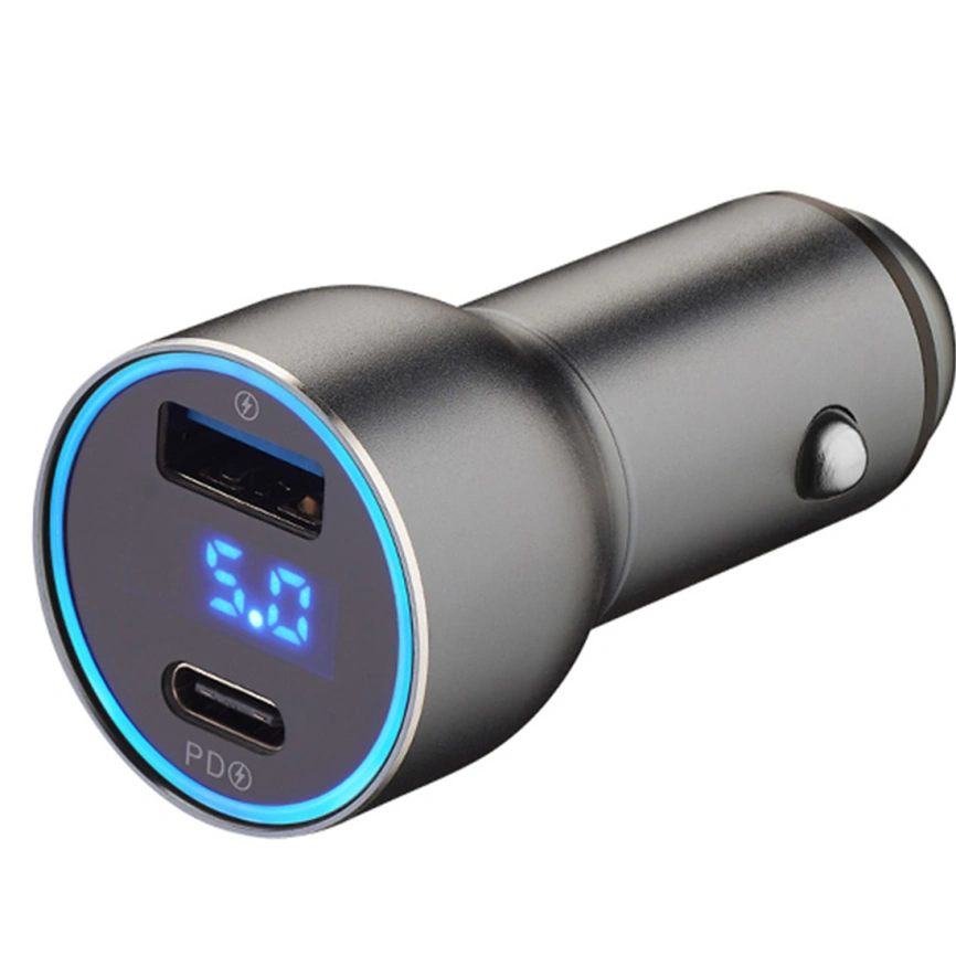 Автомобильное зарядное устройство Deppa 36W USB-A/USB-C 11294 Graphite фото 1