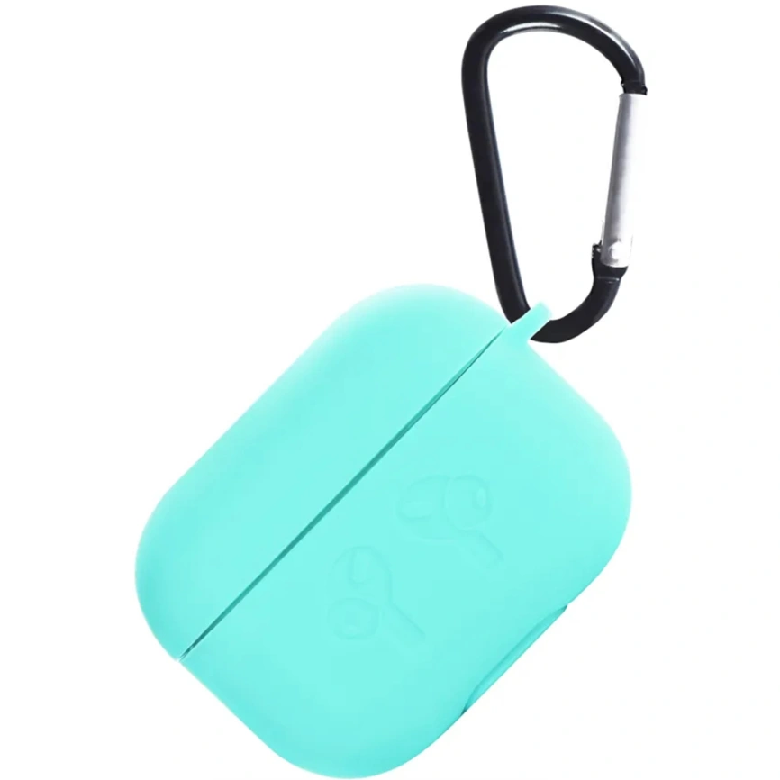 Силиконовый чехол Gurdini для AirPods Pro 2 Mint фото 1