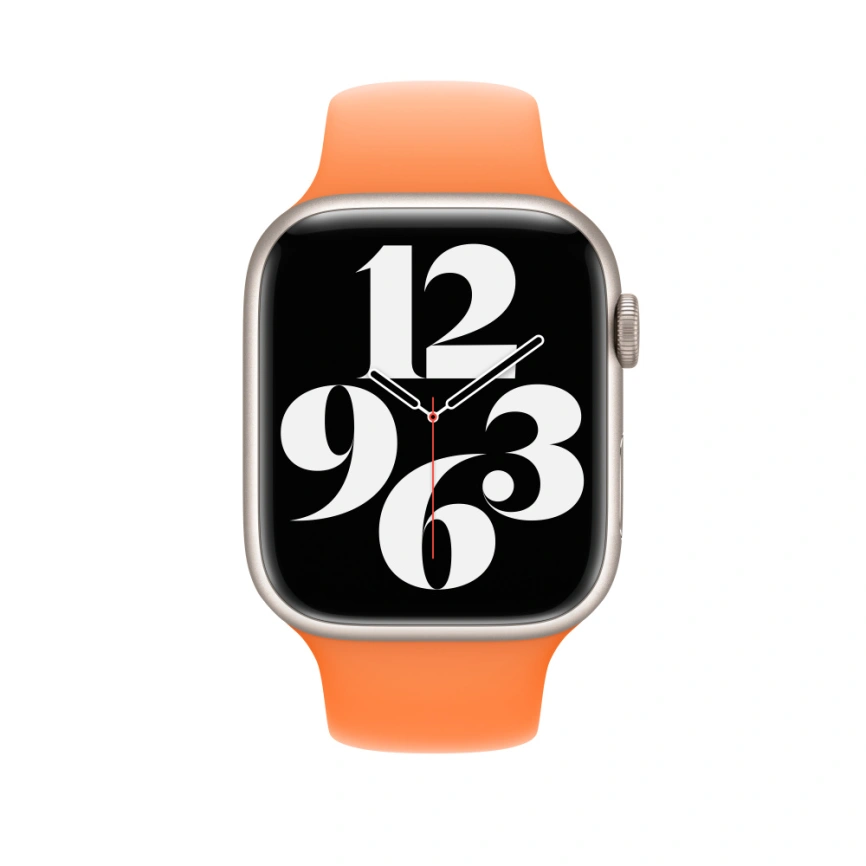 Ремешок Apple Watch 45mm Bright Orange Sport Band S/M фото 3