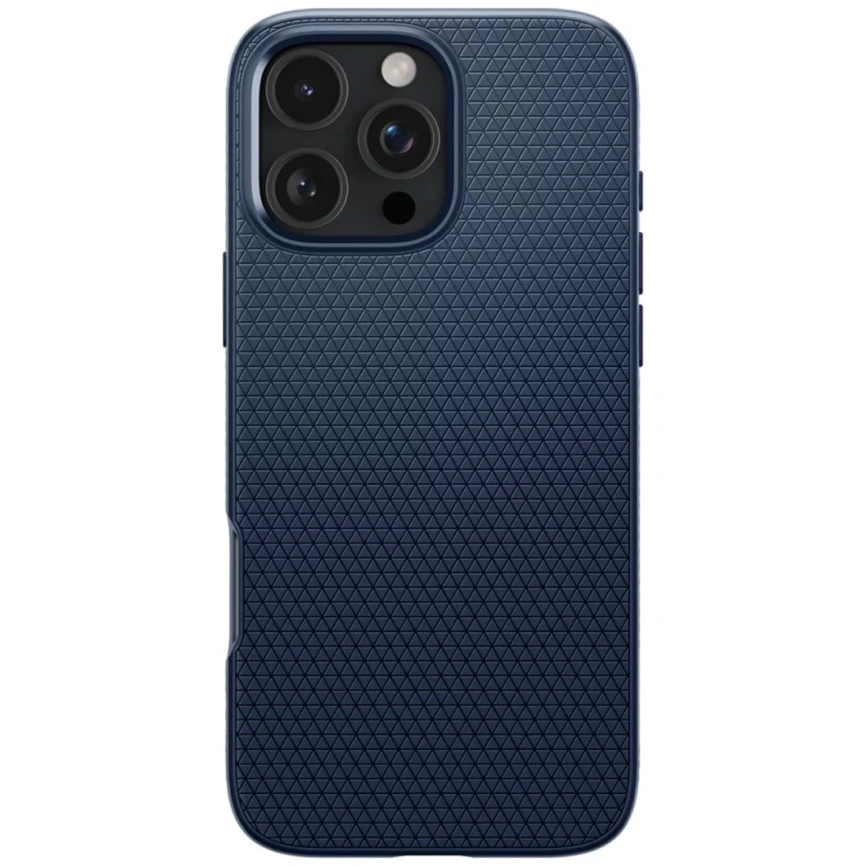 Чехол Spigen Liquid Air для iPhone 16 Pro (ACS08118) Navy Blue фото 5