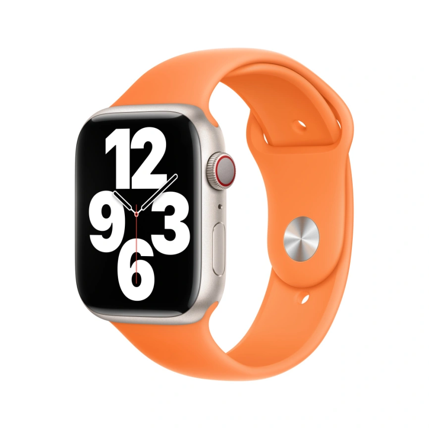 Ремешок Apple Watch 45mm Bright Orange Sport Band M/L фото 1