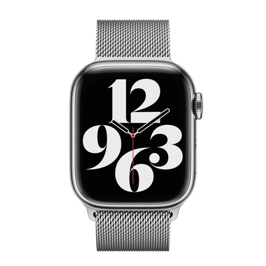 Ремешок Apple Watch 45mm Silver Milanese Loop фото 3