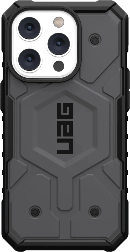 Чехол UAG Pathfinder For MagSafe для iPhone 14 Pro Silver фото 8