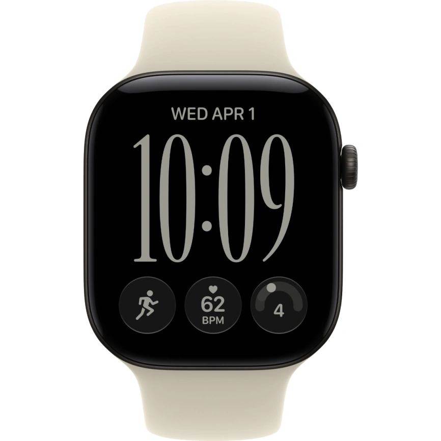 Смарт-часы Apple Watch Series 12 46mm Black Aluminum Case with Sand Sport Band S/M фото 3