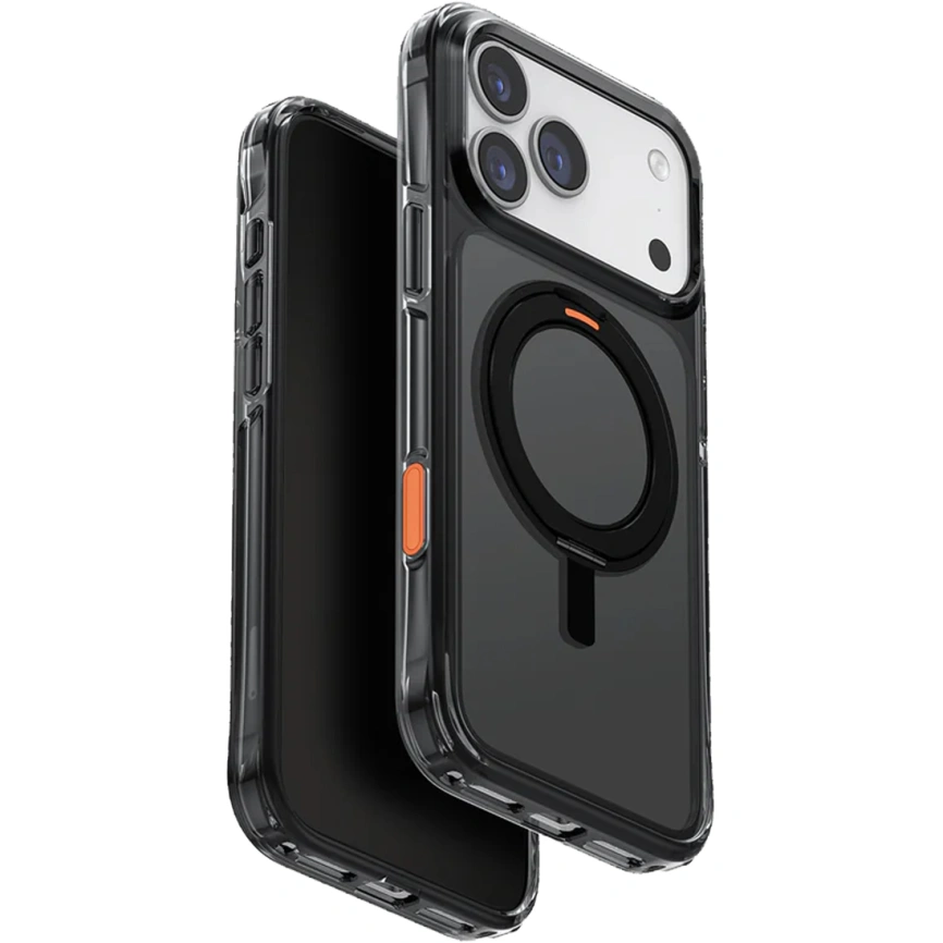 Чехол Uniq Swivix Rotating Kickstand Case для iPhone 17 Pro Max Carbon Black фото 1