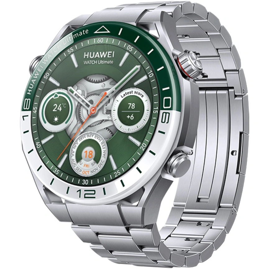 Смарт-часы Huawei Watch Ultimate 48mm Green/Titanium Strap (55020DSG) фото 1