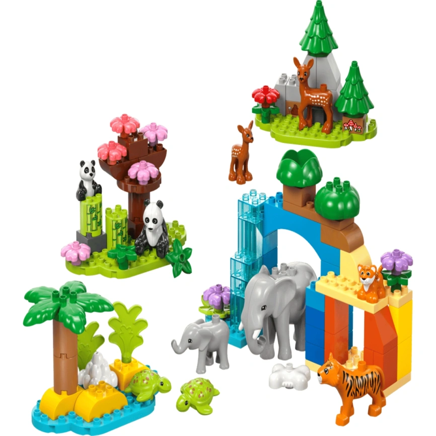 Конструктор LEGO Duplo Wild Animal Families 3in1 10446 фото 2