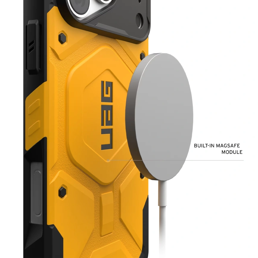 Чехол UAG MagSafe Pathfinder для iPhone 18 Pro Max Heritage Yellow (114582118282) фото 5