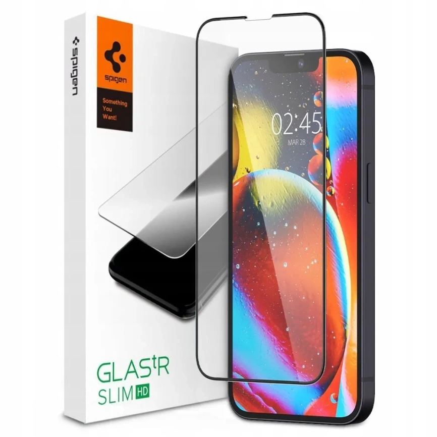 Защитное стекло Spigen iPhone 13 Pro Max Glass tR Slim FC фото 1