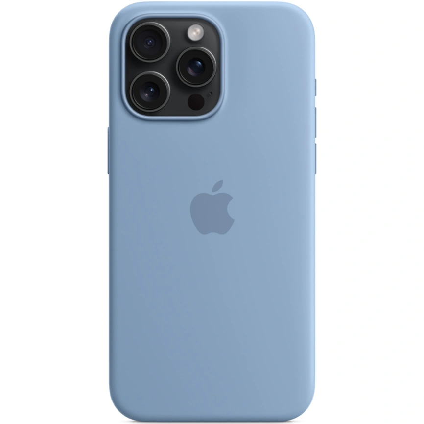 Силиконовый чехол Apple MagSafe для iPhone 15 Pro Winter Blue фото 2